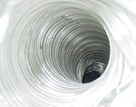 Clear the dryer venting tube.